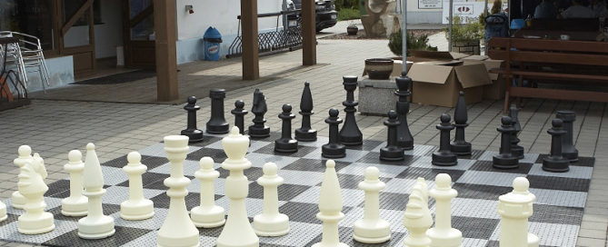 plastic floor giant chess