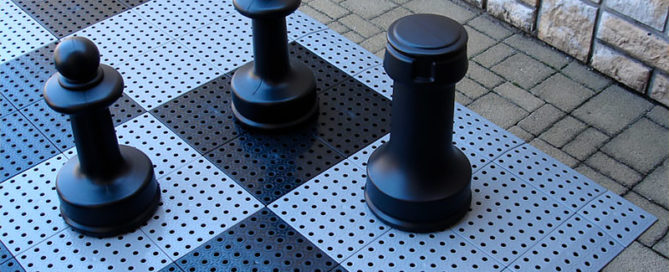 plastic floor giant chess