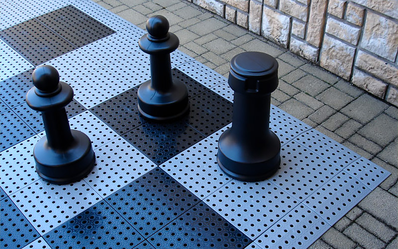plastic floor giant chess